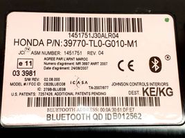 Honda Accord Moduł / Sterownik Bluetooth 39770TL0G010M1