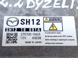 Mazda 3 II Moottorin ohjainlaite/moduuli SH1218881A