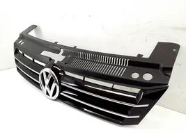 Volkswagen Sharan Front bumper upper radiator grill 7N0853653A