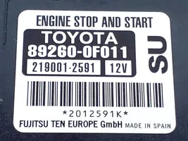 Toyota Verso Inne wyposażenie elektryczne 892600F011