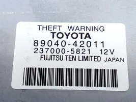 Toyota RAV 4 (XA40) Signalizācijas sirēna 8904042011
