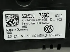 Volkswagen Golf VII Tachimetro (quadro strumenti) 5GE920755C