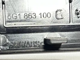 Volkswagen Golf VII Console centrale, commande chauffage/clim 5G1863100C