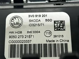 Skoda Superb B8 (3V) Interior fan control switch 3V0919201