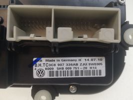 Volkswagen Golf VI Ilmastoinnin ohjainlaite 3C8907336AB