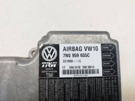 Volkswagen Sharan Oro pagalvių valdymo blokas 7N0959655C