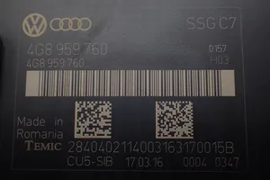 Audi A7 S7 4G Sėdynės valdymo blokas 4G8959760