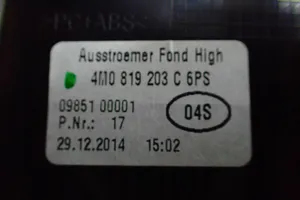 Audi Q7 4M Kojelaudan keskiosan tuuletussuuttimen ritilä 4M0819203C