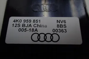 Audi A6 S6 C8 4K Sähkötoimisen ikkunan ohjauskytkin 4K0959851