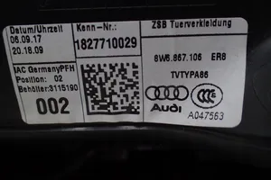 Audi A5 Boczki / Poszycie drzwi przednich 8W6867106