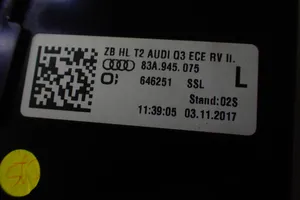 Audi Q3 F3 Lampy tylnej klapy bagażnika 83A945075
