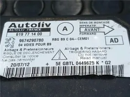 Citroen Berlingo Module de contrôle airbag 9671290780