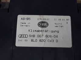 Audi A4 S4 B5 8D Oro kondicionieriaus/ klimato/ pečiuko valdymo blokas (salone) 8L0820043D