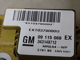 Opel Corsa C Czujnik uderzenia Airbag 09115068EX