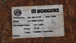 Volkswagen PASSAT B5.5 Bandeja del maletero 3B5863413K