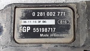 Opel Astra H Czujnik ciśnienia spalin 0281002771