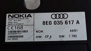 Audi A4 S4 B6 8E 8H Puhelimen käyttöyksikkö/-moduuli 8E0035617A