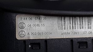 Mercedes-Benz C W203 Interrupteur d’éclairage A2035450604