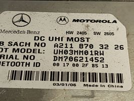 Mercedes-Benz C W203 Bluetoothin ohjainlaite/moduuli A2118703226