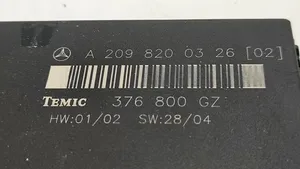 Mercedes-Benz CLK A209 C209 Módulo de confort/conveniencia A2098200326