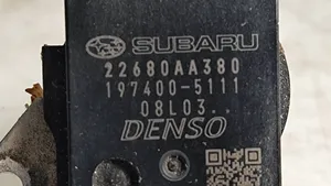 Subaru Outback Débitmètre d'air massique 22680AA380