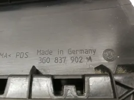 Volkswagen PASSAT B8 Listwa / Uszczelka szyby drzwi przednich 3G0837902M