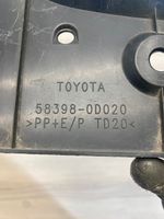 Toyota Yaris Aizmugurējā bufera apakšas aizsargs 583980D020