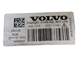 Volvo S60 Lampa przednia 31420261