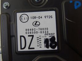 Lexus UX Kamera szyby przedniej / czołowej 8646C76020