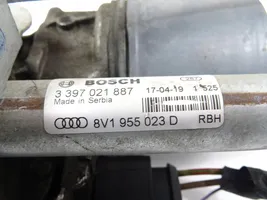 Audi A3 S3 8V Mechanizm i silniczek wycieraczek szyby przedniej / czołowej 8V1955119A00