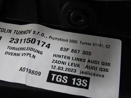 Audi Q3 F3 Apšuvums aizmugurējām durvīm 83A867487