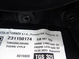 Audi Q3 F3 Etuoven verhoilu 