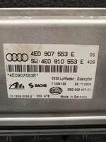 Audi A8 S8 D3 4E Sterownik / Moduł zawieszenia pneumatycznego 4E0907553E