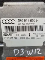 Audi A8 S8 D3 4E Turvatyynyn ohjainlaite/moduuli 4E0959655H