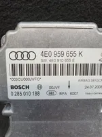 Audi A8 S8 D3 4E Turvatyynyn ohjainlaite/moduuli 4E0910655E