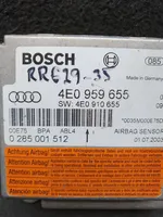 Audi A8 S8 D3 4E Turvatyynyn ohjainlaite/moduuli 4E0959655