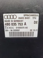 Audi A6 S6 C5 4B Muut ohjainlaitteet/moduulit 4B0035753A