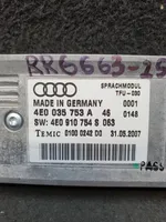 Audi A4 S4 B7 8E 8H Valdymo balsu modulis 4E0035753A