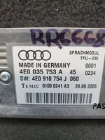 Audi A8 S8 D3 4E Äänikomentojen ohjainlaite 4E0035753A