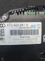 Audi A5 8T 8F Compteur de vitesse tableau de bord 8T0920981B