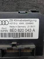 Audi A4 S4 B6 8E 8H Ilmastoinnin ohjainlaite 8E0820043A