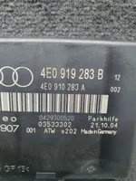 Audi A8 S8 D3 4E Pysäköintitutkan (PCD) ohjainlaite/moduuli 4E0919283B