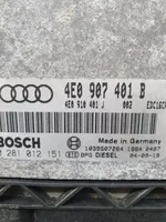 Audi A8 S8 D3 4E Moottorin ohjainlaite/moduuli 4E0907401B