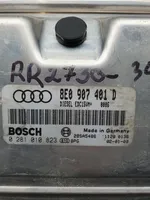 Audi A6 S6 C5 4B Calculateur moteur ECU 8E0907401D