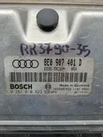 Audi A4 S4 B6 8E 8H Moottorin ohjainlaite/moduuli 8E0907401D
