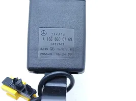 Mercedes-Benz GLE (W166 - C292) Klamra tylnego pasa bezpieczeństwa A1668600769