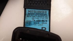 Mitsubishi Lancer Evolution Ceinture de sécurité arrière TKAB0N679