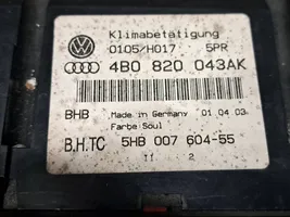 Audi A6 S6 C5 4B Ilmastoinnin ohjainlaite 4B0820043AK