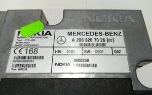 Mercedes-Benz ML W163 Puhelimen käyttöyksikkö/-moduuli A2038207026