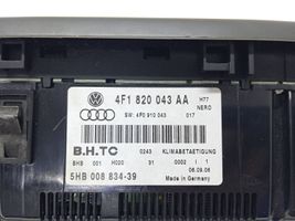 Audi A6 S6 C6 4F Oro kondicionieriaus/ klimato/ pečiuko valdymo blokas (salone) 4F1820043AA